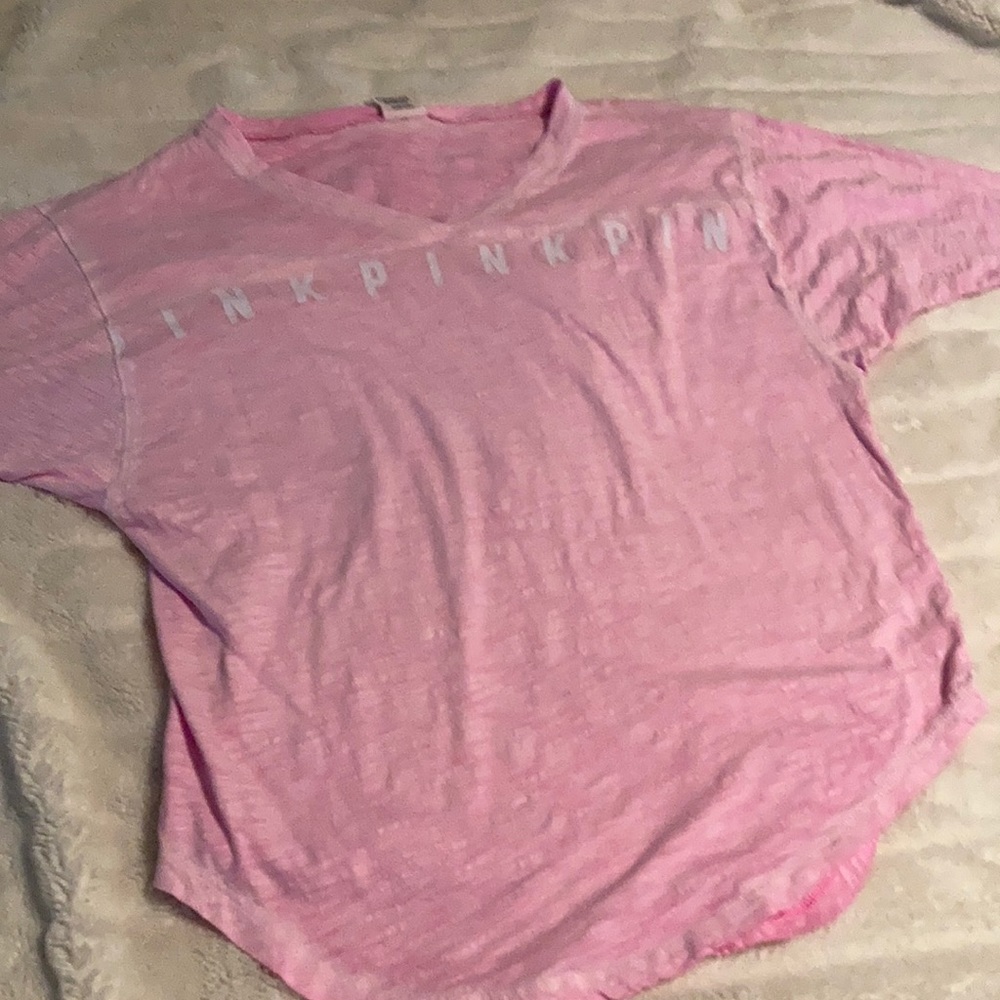 Pink shirt 3/4 sleeve